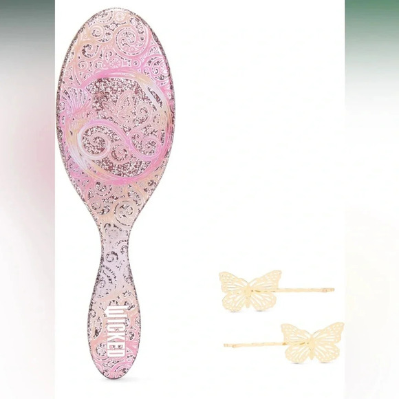 Wicked Movie Wet Brush and Hair Accessories set - Glinda Pink - Picture 1 of 6